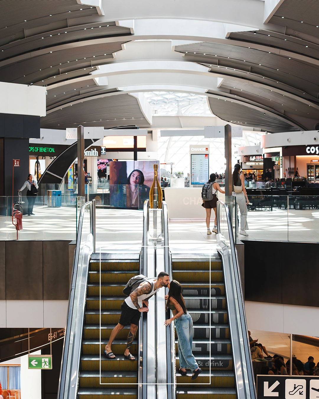 Airport shopping area at Aeroporti di Roma